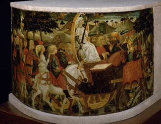Triumph of Fame, inspirert av "Triumphs" av Petrarch (1304-74)